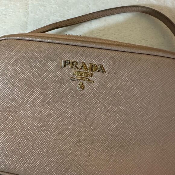PRADA SAFFIANO MINI CAMERA CROSSBODY BEIGE BAG CROSSBODY - Picture 7 of 16